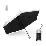 Titanium,Silver,Plastic,Umbrella,Ultra,Light,Umbrella,Sunscreen,Pocket,Umbrella,Umbrella,Female