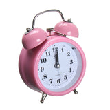 Classic,Silent,Double,Alarm,Clock,Concise,Quartz,Movement,Bedside,Night,Light,Decor