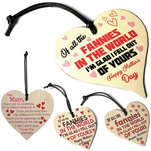 Wooden,Heart,Plaque,Funny,Mothers,Heart,Gifts,Novelty,Daughter,Decorations