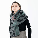 Women,200*66CM,Leopard,Artificial,Cashmere,Scarf,Winter,Shawl