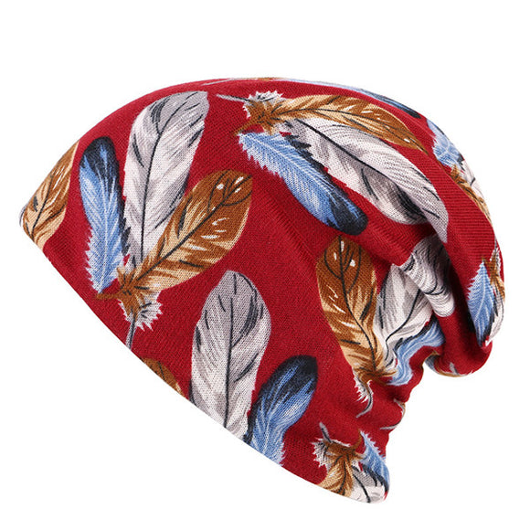 Women,Cotton,Print,Beanie,Causal,Windproof,Collar,Scarf