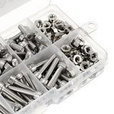 Suleve,M4SH1,Stainless,Steel,Socket,Screws,Bolts,Assortment,250Pcs