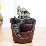 Garden,Resin,Succulent,Plant,Flower,Basket,Plant,Trough,Decorations