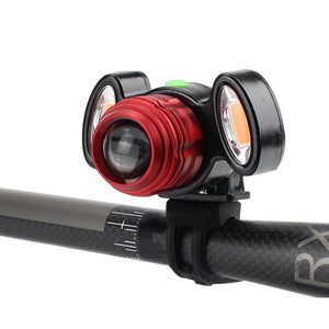 XANES,800LM,Bicycle,Warning,Light,Zoomable,Waterproof,Front,Light,Modes,Charging