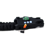 IPRee,Outdoor,Survival,Bracelet,Light,Compass,Whistle,Multifunction