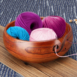 Natural,Jujube,Wooden,Holder,Knitting,Crochet,Skeins,Decorations