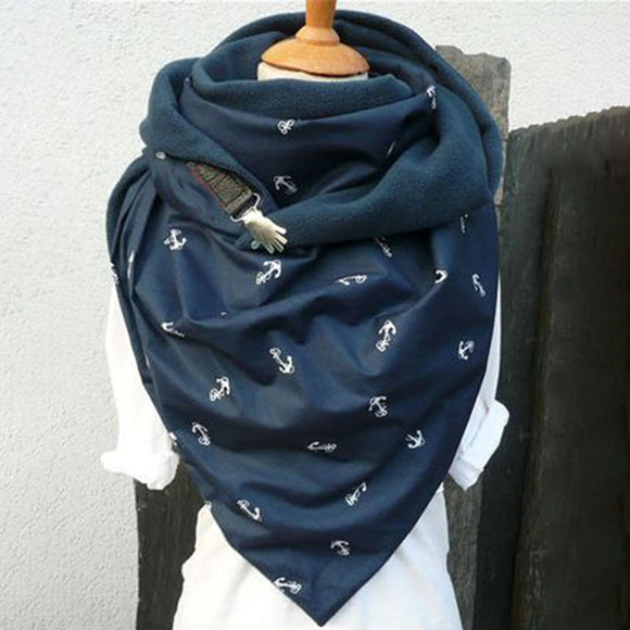 Women,Cotton,Thick,Winter,Outdoor,Casual,Solid,Printing,Scarf,Shawl