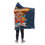 130x150cm,Hooded,Blanket,Wearable,Thickened,Double,Plush,Digital,Printing,Blankets