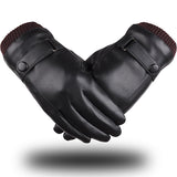 Women,Finger,Leather,Gloves,Thick,Winter,Cycling,Driving,Windproof,Mittens