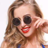 Unisex,Retro,Metal,Round,Shape,Fashion,Protection,Sunglasses