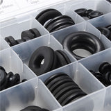 125Pcs,Black,Rubber,Grommet,Seals,Washer,Waterproof