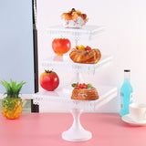 White,Square,Cupcake,Wedding,Decorations,Christmas,Display,Stands