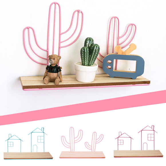 Mount,Hanging,Storage,Shelf,Cactus,House,Board,Shelf,Decor