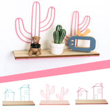 Mount,Hanging,Storage,Shelf,Cactus,House,Board,Shelf,Decor