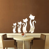 Honana,Silver,Mirror,Stickers,Bedroom,Office,Decor