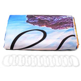 Sandy,Beach,Waterproof,Bathroom,Shower,Curtain,Toilet,Cover