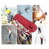 15mx10mm,Double,Buckle,Climbing,Outdoor,Sports,Mountaineering,Climbing,Downhill,Safety