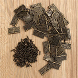 50Pcs,Antique,Wooden,Hinge,Printing,Packaging,Hinge,Corner,Protectors