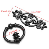 10Pcs,Black,Antique,Cabinet,Drawer,Cupboard,Handle,Retro