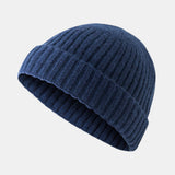 Knitted,Solid,French,Brimless,Retro,Skullcap,Sailor