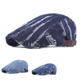 Unisex,Women,Denim,Jeans,Washed,Beret,Casual,Duckbill,Buckle,Adjustable,Cabbie