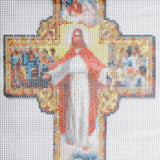 Diamond,Painting,Christ,Religious,Theme,Cross,Stitch,Decorations