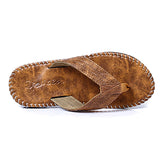 Leather,Flops,Thick,Bottom,Comfortable,Beach,Immersed,Seawater,Durable,Shoes