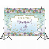 7x5'',Mermaid,Party,Backdrop,Birthday,Newborn,Photography,Shower,Decorations