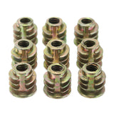 Suleve,M8ZN1,50Pcs,Alloy,Furniture,Socket,Drive,Threaded,Insert