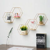 Hexagon,Mounted,Shelf,Nordic,Storage,Bookshelf,Decorations,Display,Stand,Organizer,Office,Living,Bathroom,Furniture