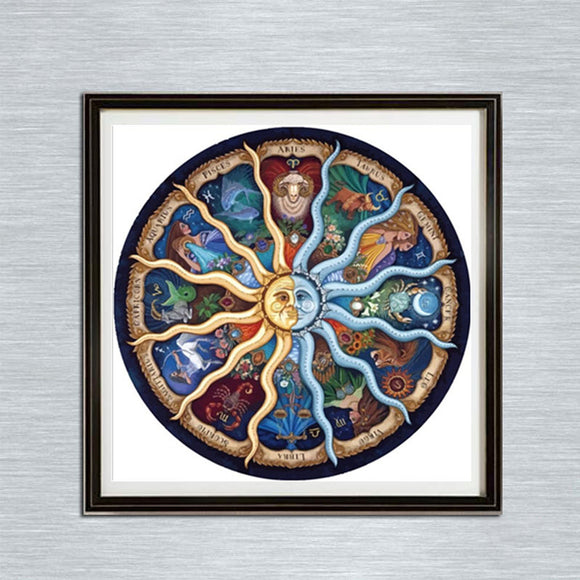Mandala,Series,Diamond,Paintings,Embroidery,Cross,Stitch,Needlework,Decor