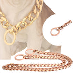 Stainless,Steel,Chain,Necklace,Collar,Training,Collar
