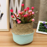 Grass,Belly,Basket,Storage,Plant,Foldable,Laundry,Decorative,Flower