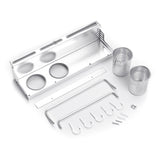 Space,Aluminum,Kitchen,Double,Chopstick,Holder,Seasoning,Mount,Storage,Kitchen,Arrangement