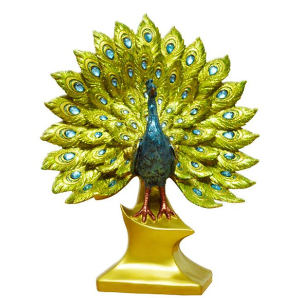 Creative,Peacock,Ornament,Resin,Figurine,Statue,Craft,Decorations,Wedding