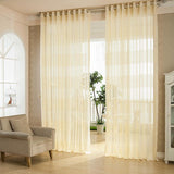 Panel,European,Style,Jacquard,Breathable,Voile,Sheer,Curtains,Bedroom,Living,Window,Screening