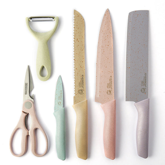KCASA,Colorful,Wheat,Straw,Knife,Multifunctional,Shears,Bread,Fruit,Knife,Cleaver,Melon,Kitchen,Knife
