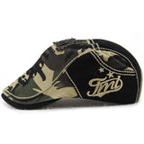 Unisex,Cotton,Camouflage,Beret,Buckle,Adjustable,Paper,Military,Cabbie,Gentleman