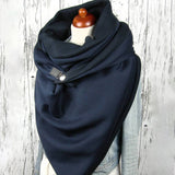 Women,Cotton,Thick,Winter,Outdoor,Casual,Solid,Color,Scarf,Shawl