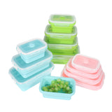 Folding,Containers,Silicone,Storage,Microwave,Fridge,Lunch