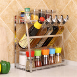 Layers,Kitchen,Spice,Stainless,Steel,Countertop,Spice,Bottle,Shelf