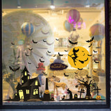 Miico,XL891,Cartoon,Sticker,Halloween,Sticker,Removable,Sticker,Decoration,Witch