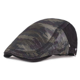 Summer,Beret,Camouflage,Forward,Outdoor,Travel,Plaid,Retro