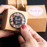 Round,Thank,Stickers,Paper,Envelope,Packaging,Label