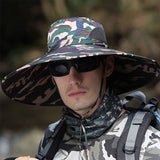 Bucket,Waterproof,Breathable,Sunshade,Camouflage,Oversized,String,Outdoor,Fishing,Climbing