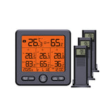 Loskii,Indoor,Outdoor,Wireless,Thermometer,Hygrometer,Weather,Station,Color,Alarm