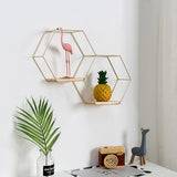 Hexagon,Mounted,Shelf,Nordic,Storage,Bookshelf,Decorations,Display,Stand,Organizer,Office,Living,Bathroom,Furniture