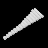 Suleve,M3NH14,140Pcs,Nylon,Standoff,White,Female,Female,Column,Spacer