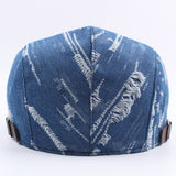 Unisex,Women,Denim,Jeans,Washed,Beret,Casual,Duckbill,Buckle,Adjustable,Cabbie