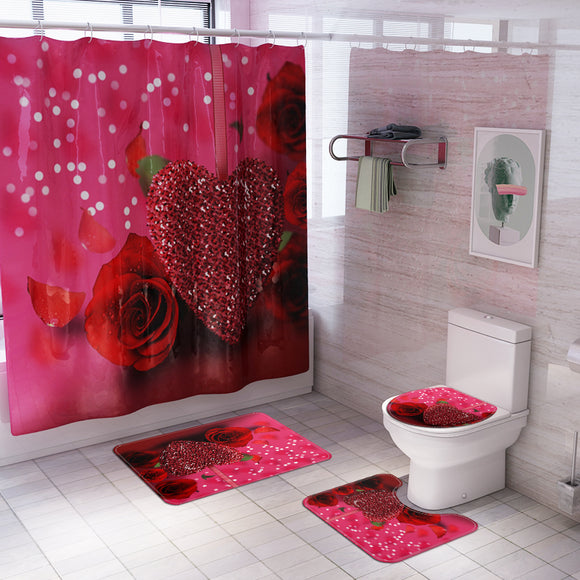 Honana,Bathroom,Waterproof,Shower,Curtain,Toilet,Cover,Pedestal,Bathroom,Decor